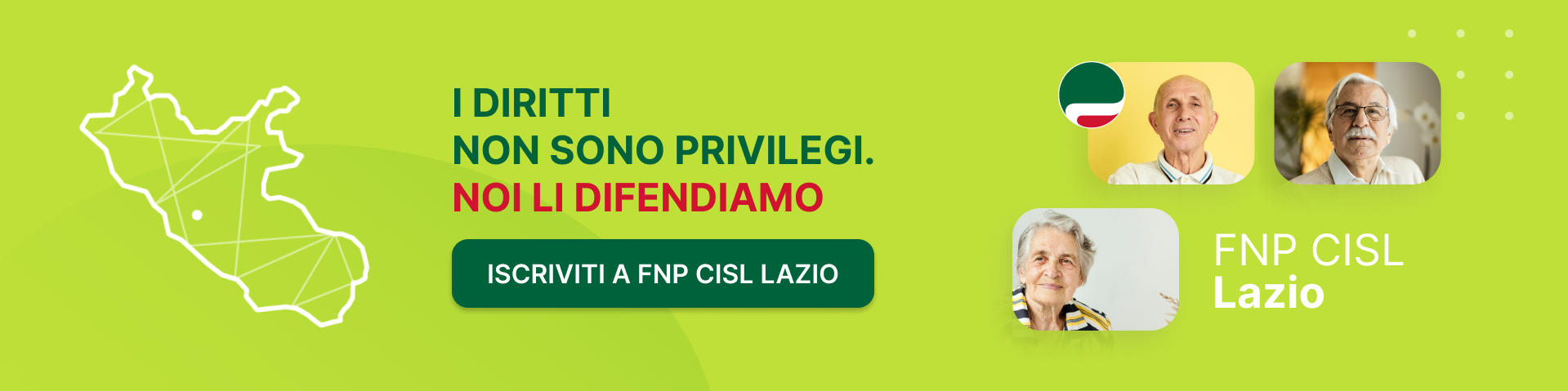 FNP CISL Lazio - I diritti non sono privilegi. NOI LI DIFENDIAMO